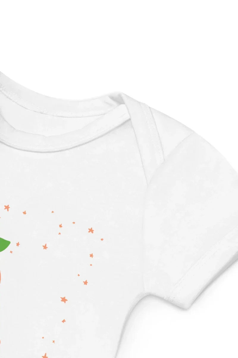 Peach Personalised Bodysuit in White - Bodysuits