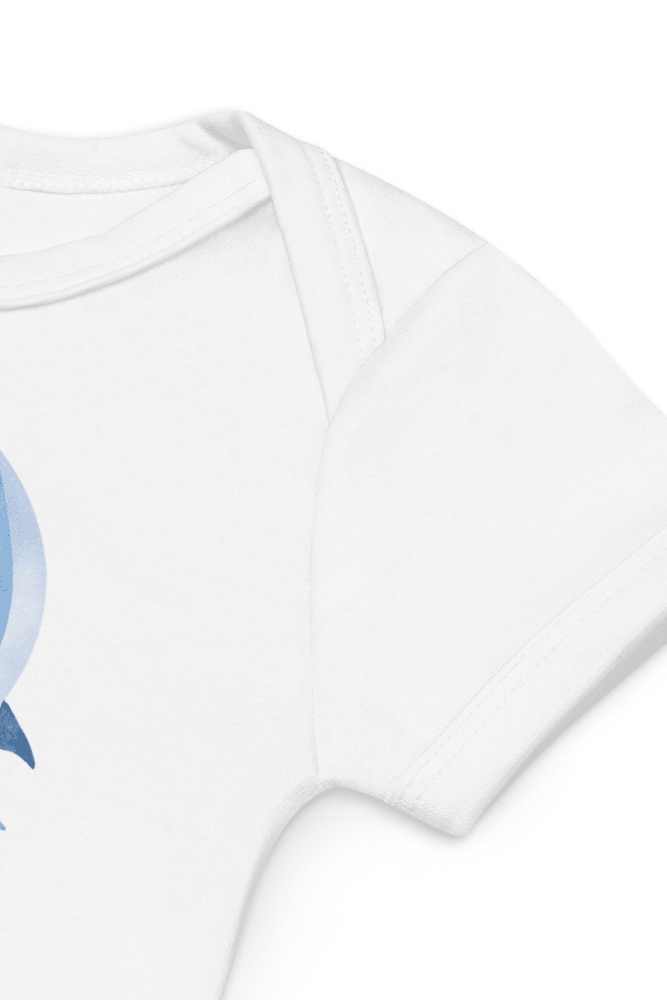 Personalised Name Bear Blue Hot Air Baloon Bodysuit - Bodysuits