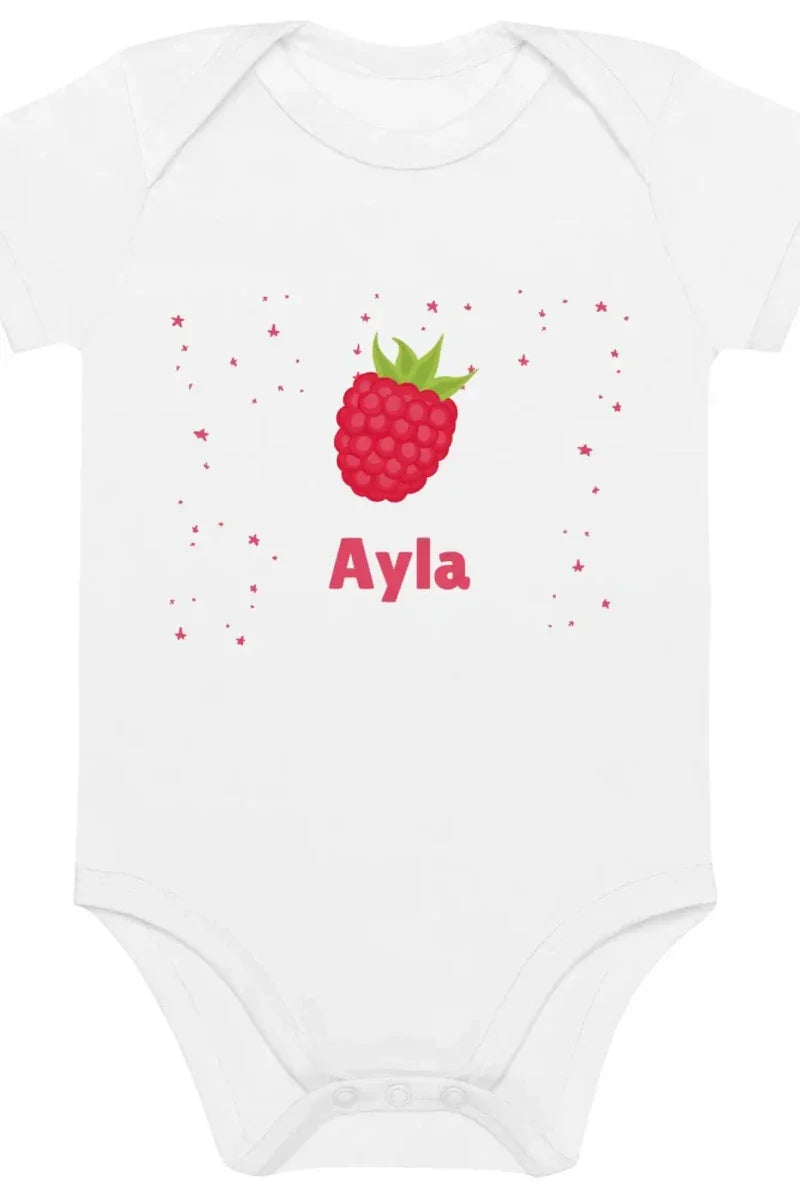 Personalized Raspberry Baby Bodysuit - Bodysuits