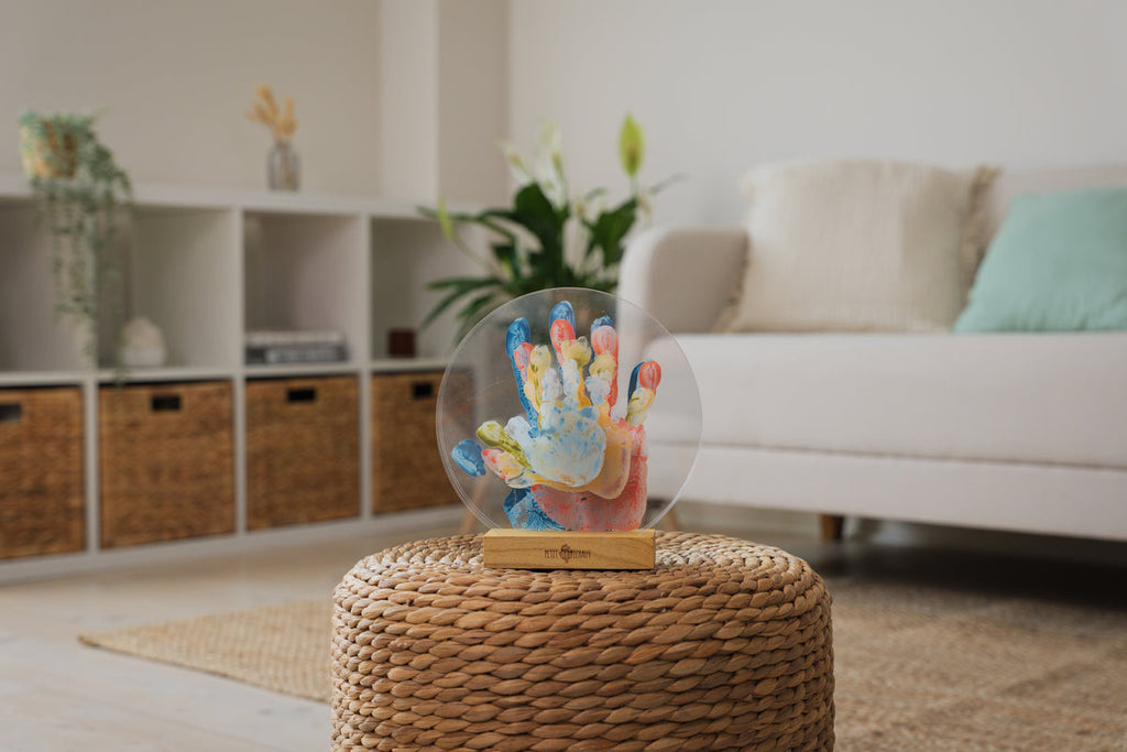 Petit Artichaut Acrylic Family Hand Print Keepsake - Keepsake