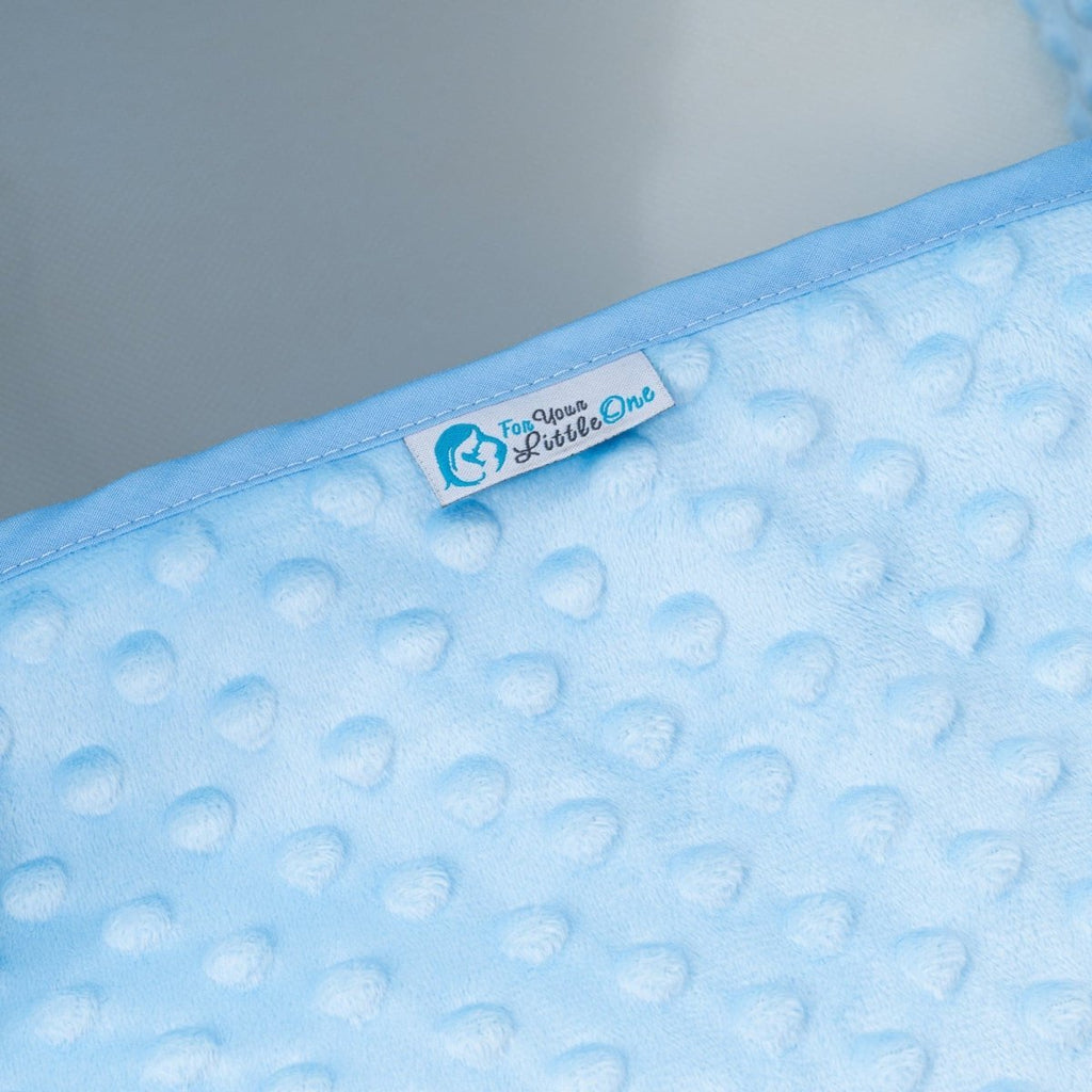 Pod Blue Dimple Moses Basket Bedding Set (Basket Not Included!)