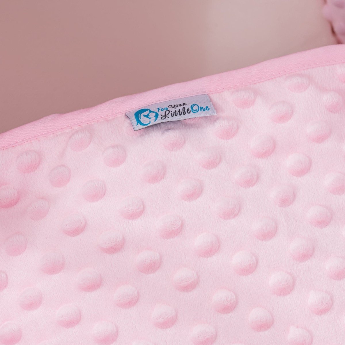 Pod Pink Dimple Moses Basket Bedding Set (Basket Not Included!)