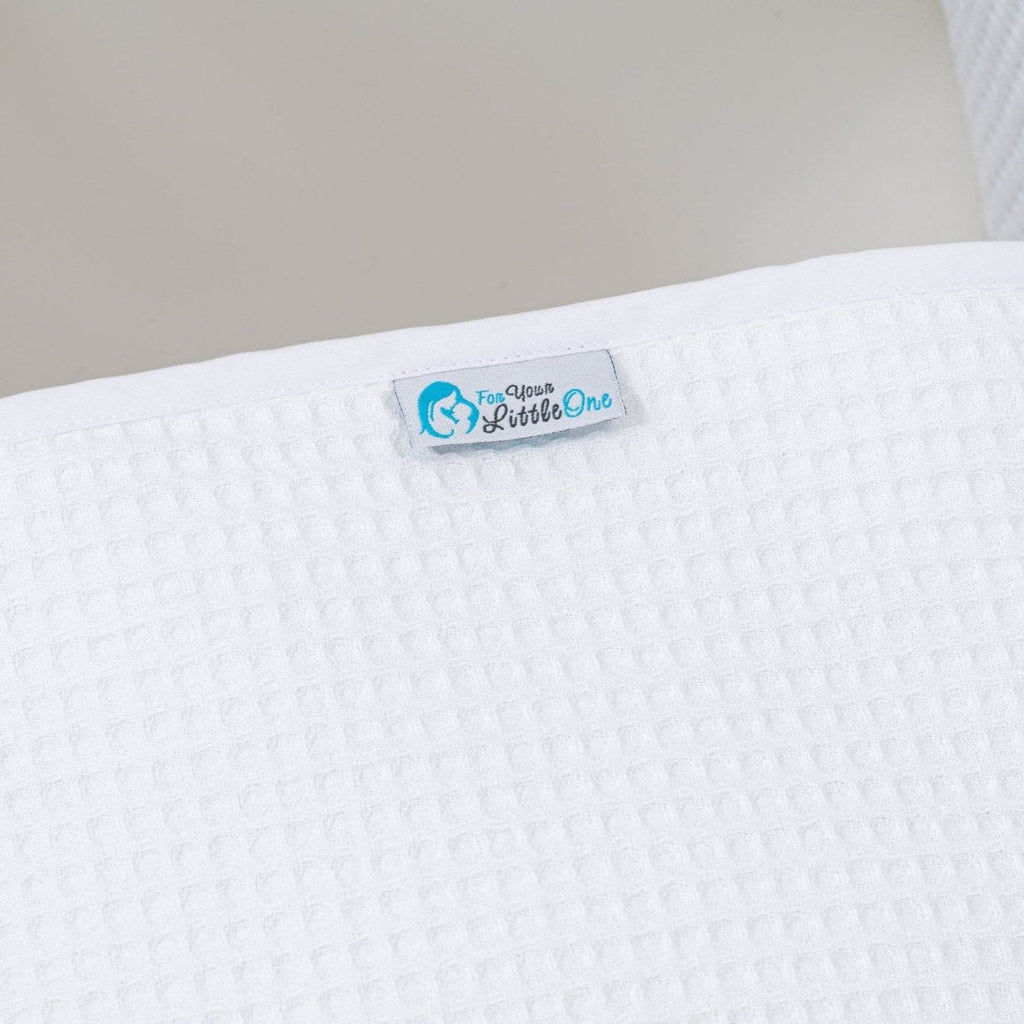 Pod White Waffle Moses Basket Bedding Set (Basket Not Included!)