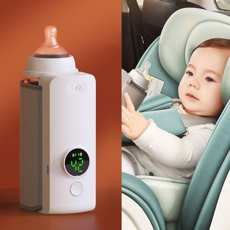 Portable Baby Bottle Warmer – USB Rechargeable Milk Warmer - Baby Feeding