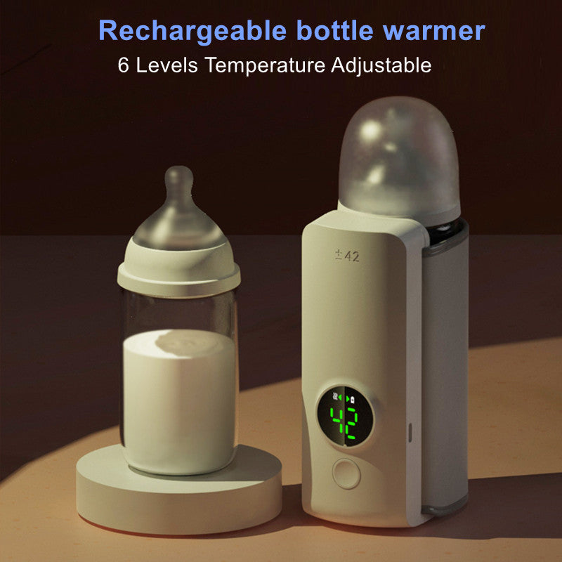 Portable Baby Bottle Warmer – USB Rechargeable Milk Warmer - Baby Feeding