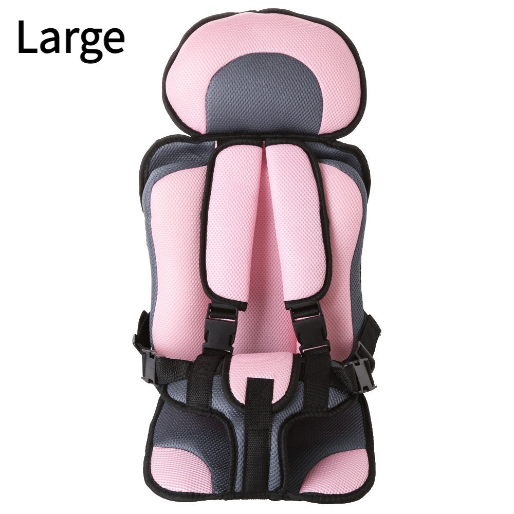 Portable Baby Safety Seat Pad – Thickened Sponge Car & Stroller Mat - Pink large - Baby Travel & Safety