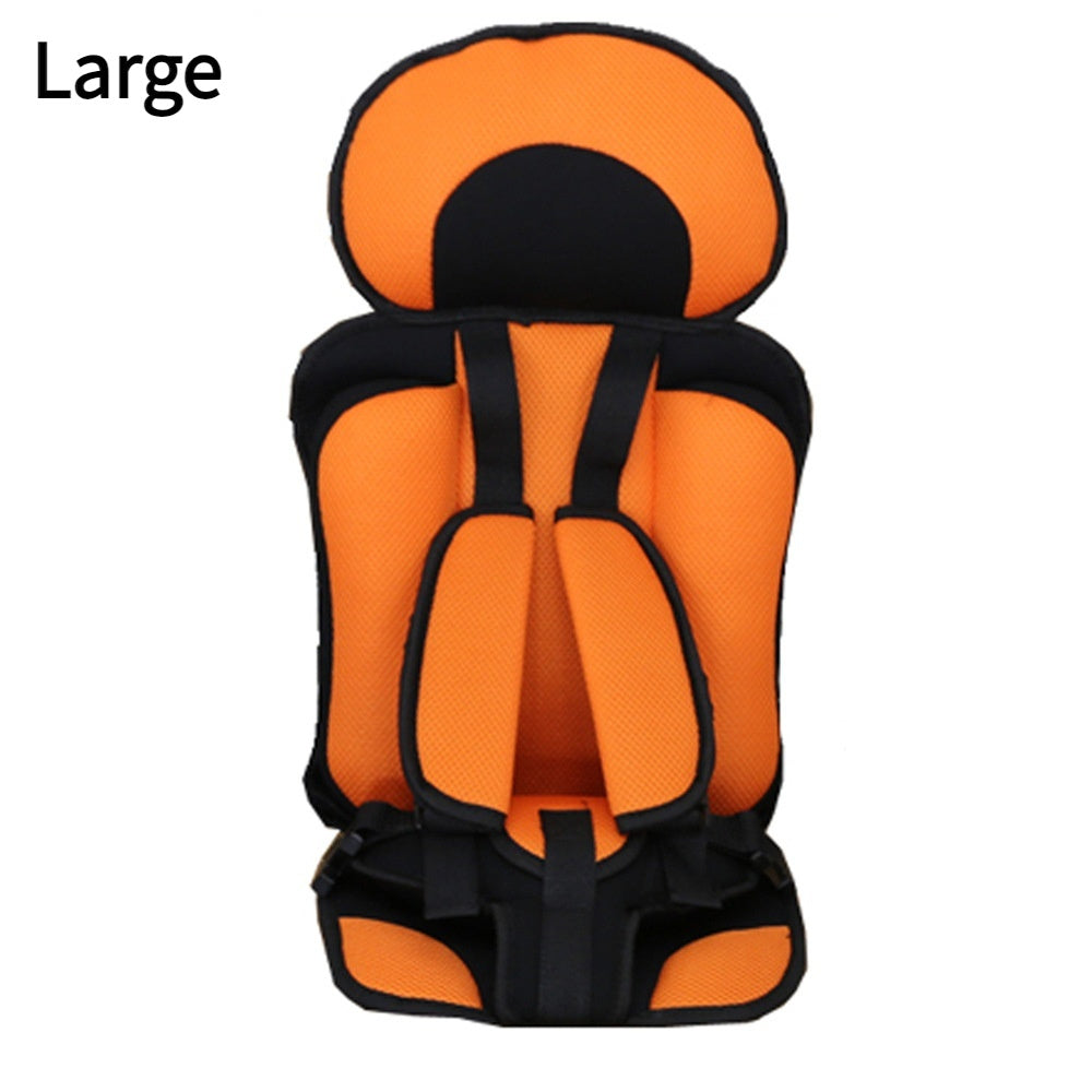Portable Baby Safety Seat Pad – Thickened Sponge Car & Stroller Mat - Orange large - Baby Travel & Safety
