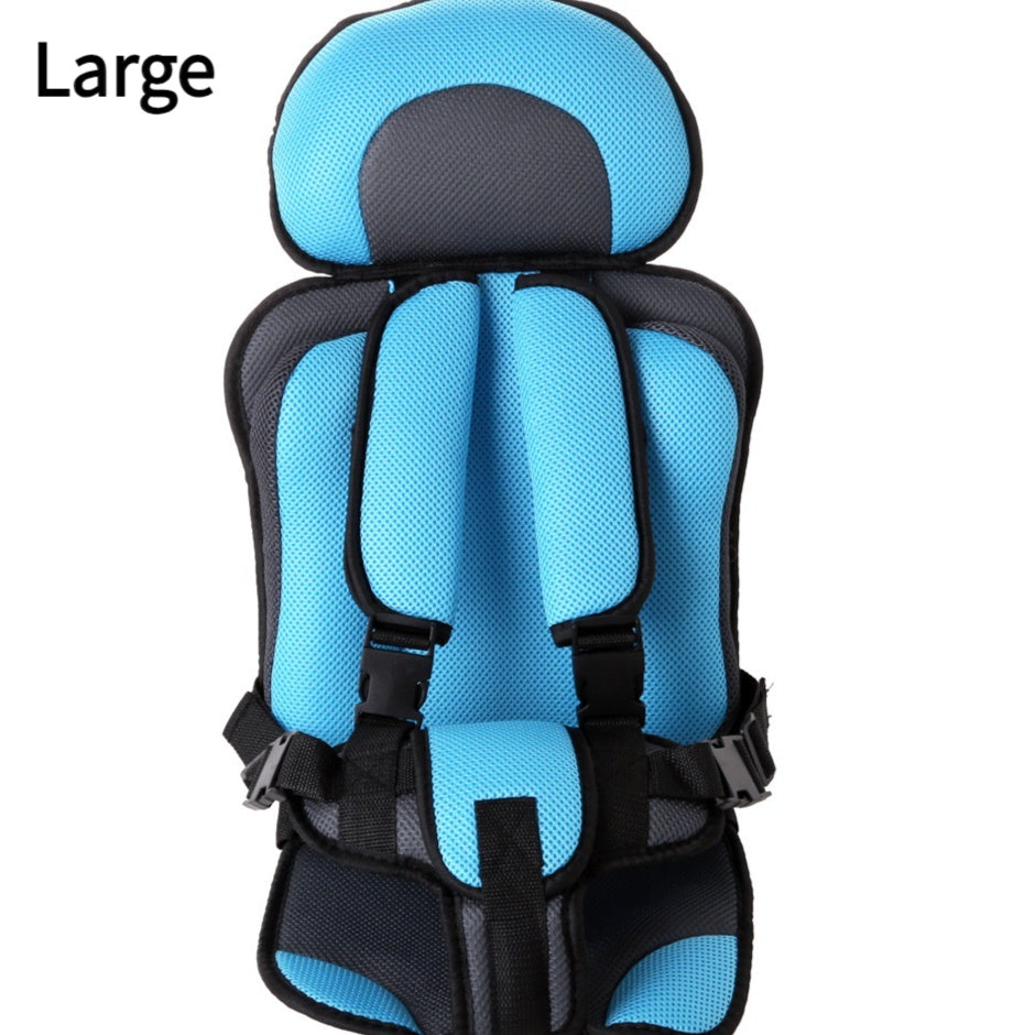Portable Baby Safety Seat Pad – Thickened Sponge Car & Stroller Mat - Sky Blue large - Baby Travel & Safety