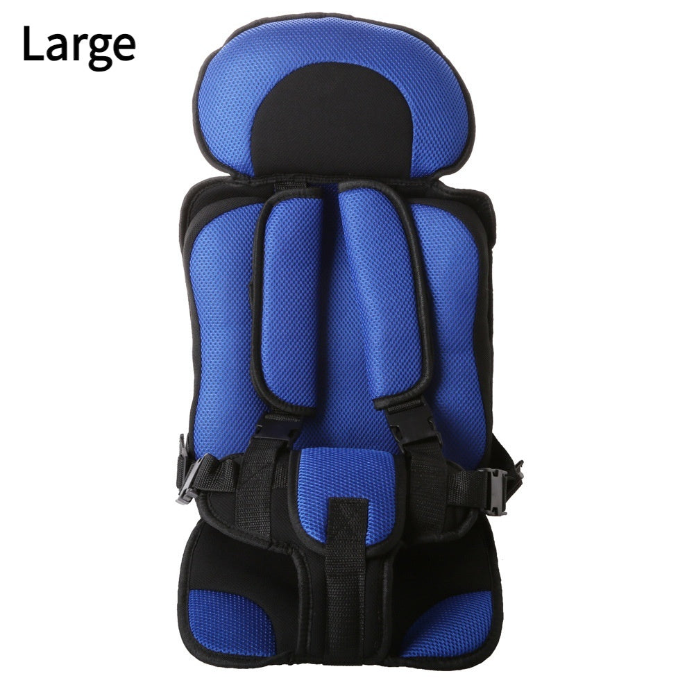 Portable Baby Safety Seat Pad – Thickened Sponge Car & Stroller Mat - Blue large - Baby Travel & Safety
