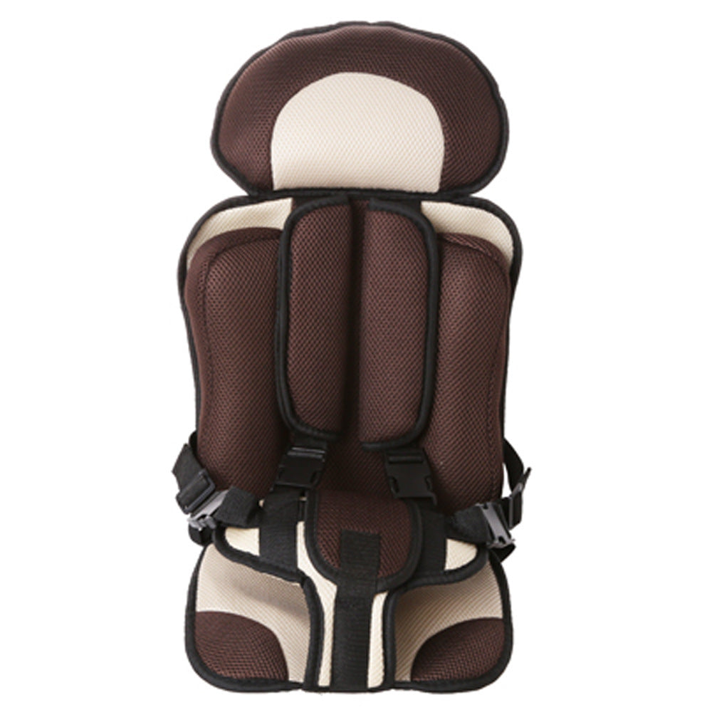 Portable Baby Safety Seat Pad – Thickened Sponge Car & Stroller Mat - Brown - Baby Travel & Safety