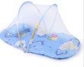 Portable Foldable Baby Bed with Mosquito Net – Travel Sleep Tent - Blue / 54x44cm - Baby Comfort & Sleep