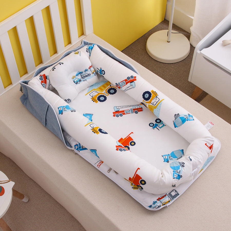 Cotton Portable Baby Crib Newborn Foldable - Factory car