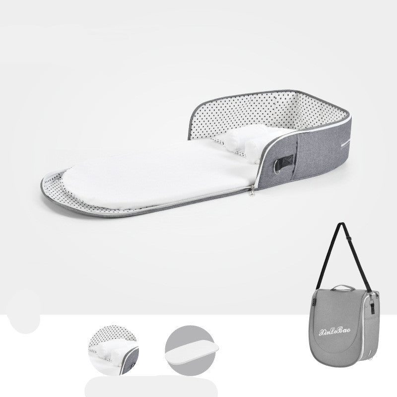 Baby Crib Multifunctional Folding Newborn Nest Toddler Bed Portable Sun Protection Mosquito Net Infant Camping Bed