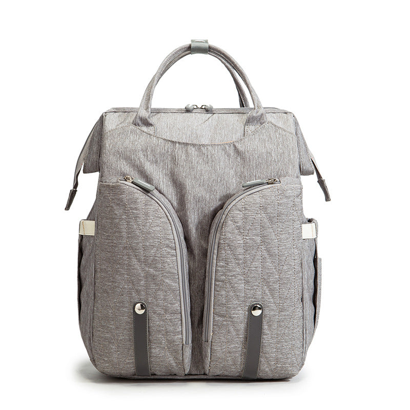 Portable Folding Crib Changing Bag - Grey - Nursery Storage