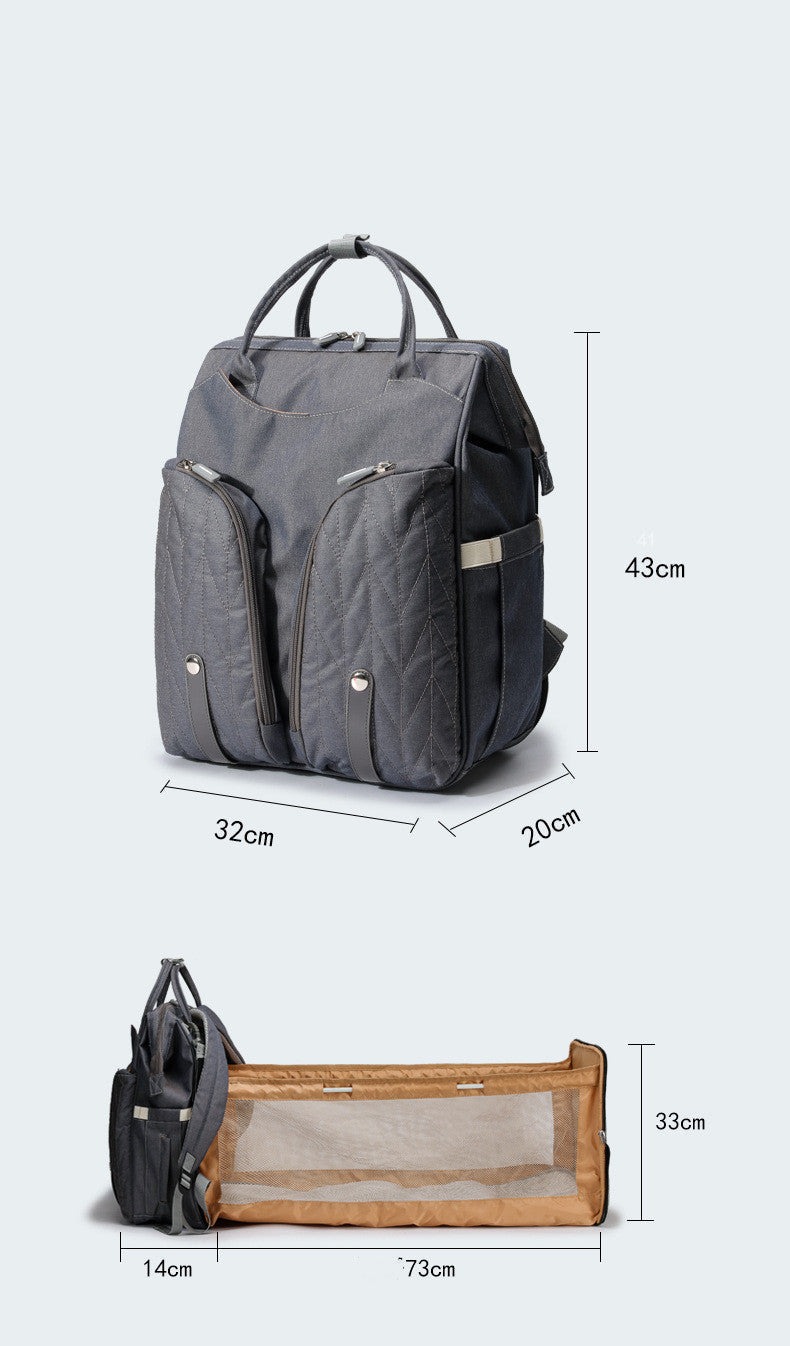 Portable Folding Crib Changing Bag - Nursery Storage