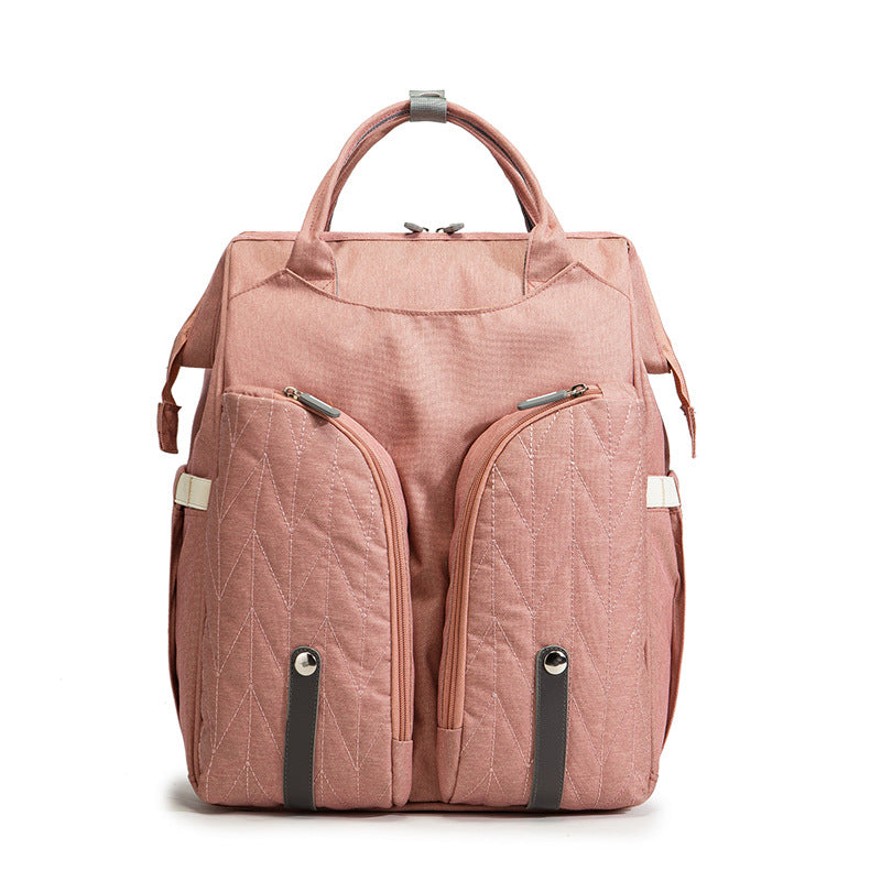 Portable Folding Crib Changing Bag - Warm pink - Nursery Storage