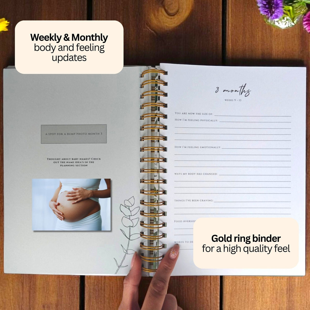 Pregnancy Memory Book - Journal for First Time Mums - Memory Book