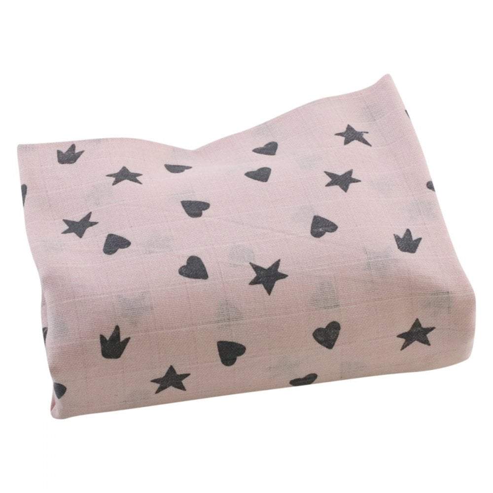 Printed Muslin Squares 100% Cotton 80x80cm - Baby Muslin Squares