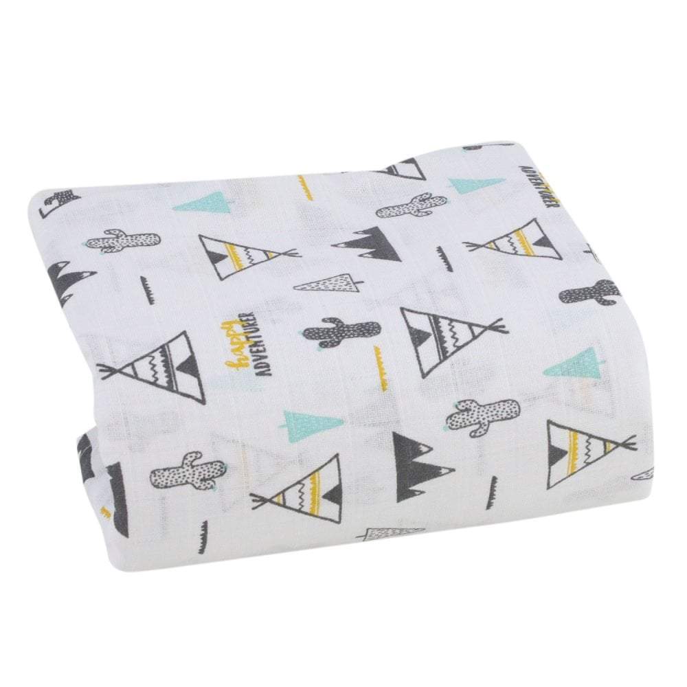 Printed Muslin Squares 100% Cotton 80x80cm - Baby Muslin Squares