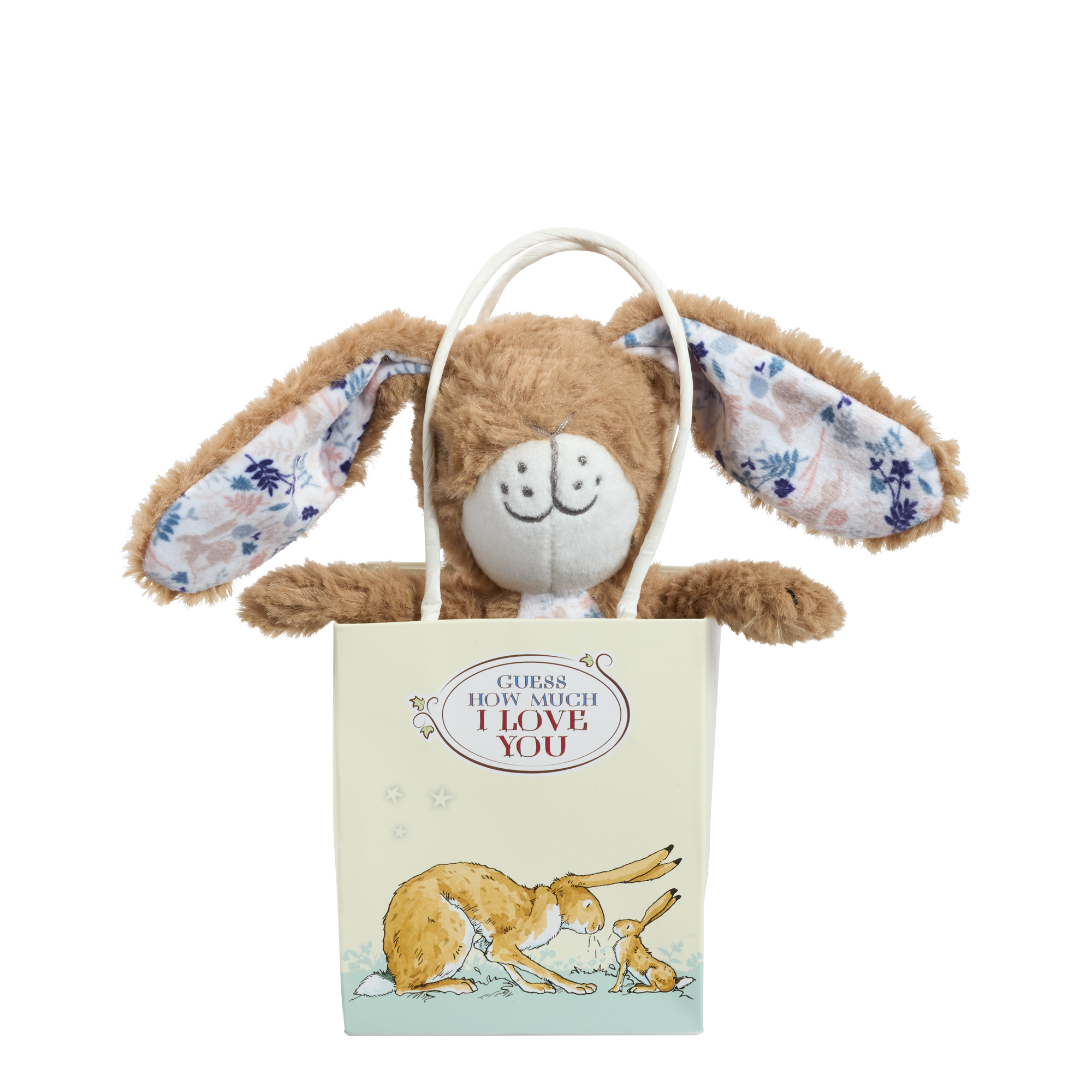 Rainbow Designs Guess How Much I Love You Hare In Bag - Soft Toy / Plushie