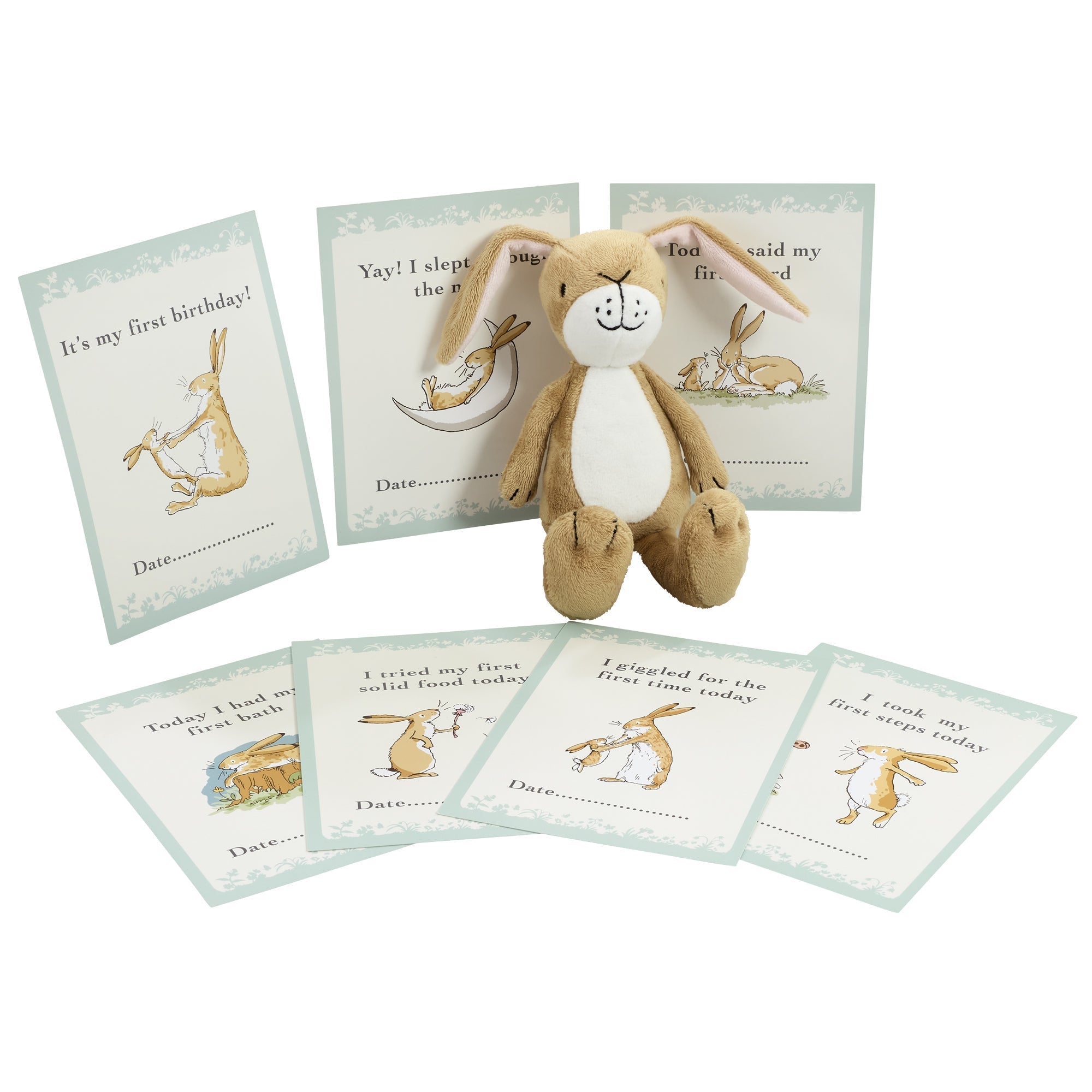 Rainbow Designs Guess How Much I Love You Soft Toy With Milestone Cards - Soft Toy / Plushie