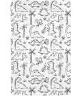 Callowesse Soft Foam Baby Changing Mat - Dino Sketch
