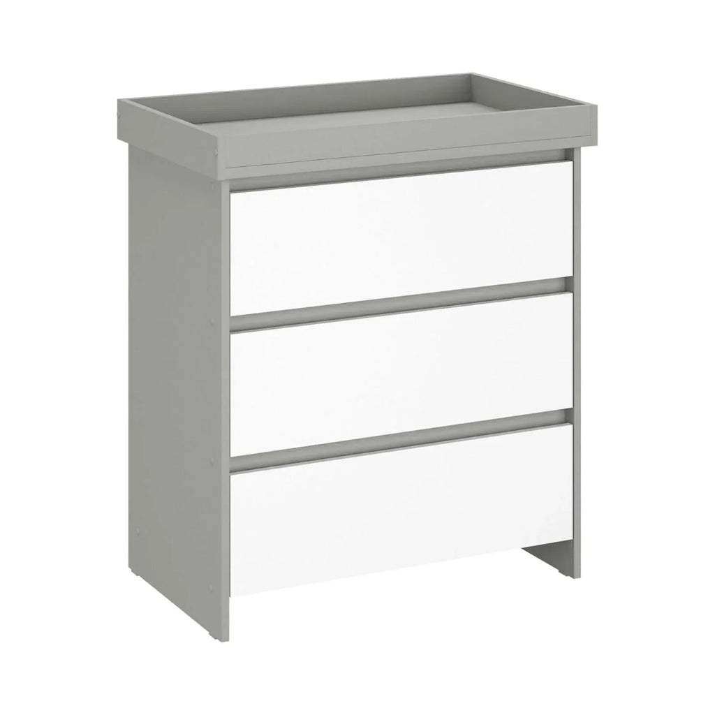 Shefa Kids 880 Baby Changing Unit - Grey/White - Grey/White - Changing Tables