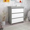 Shefa Kids 880 Baby Changing Unit - Grey/White - Grey/White - Changing Tables
