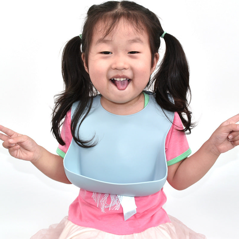 Silicone Children’s Suction Cup Bowl Bib Baby Dinner Plate Water Cup Complementary Food Bowl Spoon Saliva Pocket