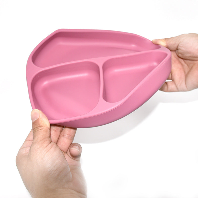 Silicone Children’s Suction Cup Bowl Bib Baby Dinner Plate Water Cup Complementary Food Bowl Spoon Saliva Pocket