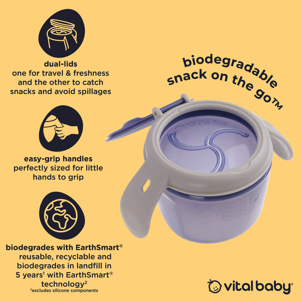 Vital Baby Children's Snack on The Go Pot - Natural Grape