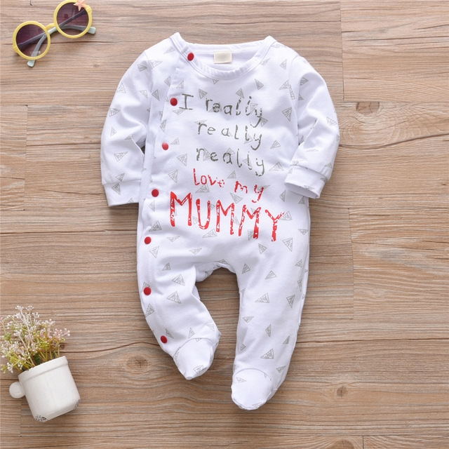 Soft Baby Jumpsuit All-in-One - Mummy / 18M - Baby Clothing