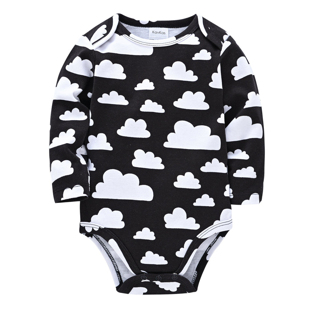Soft Cotton Baby Onesie - Cloud black HY2284 / 3 - Baby Clothing