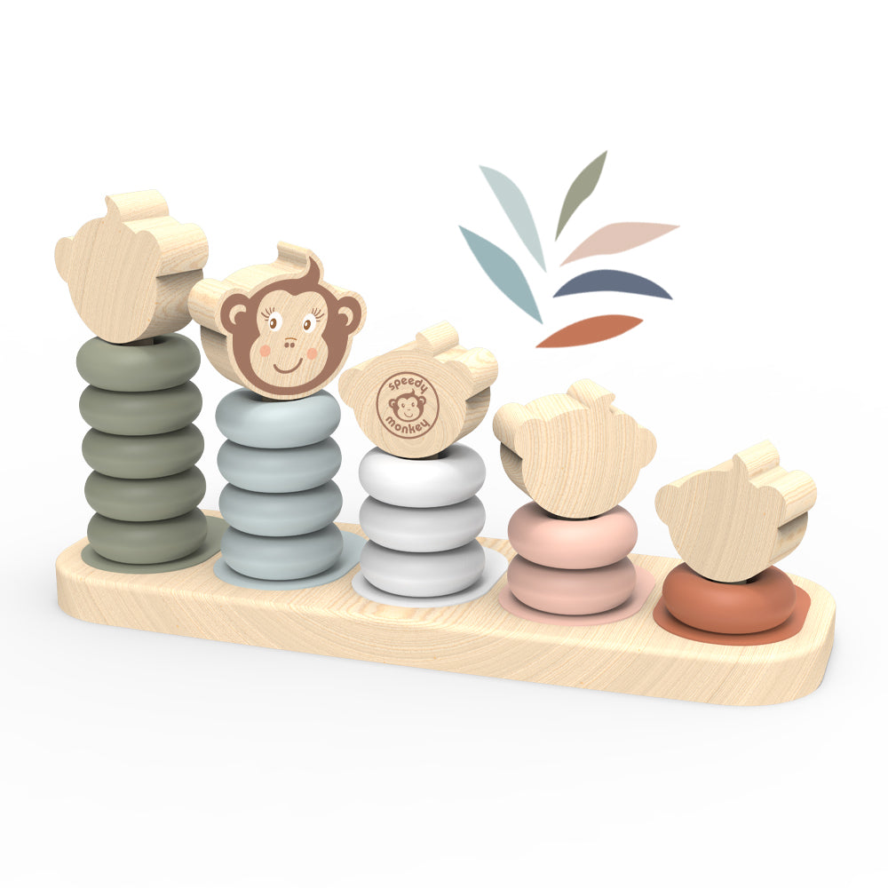 Speedy Monkey Family Stacker - Stacking / Sorting Toy