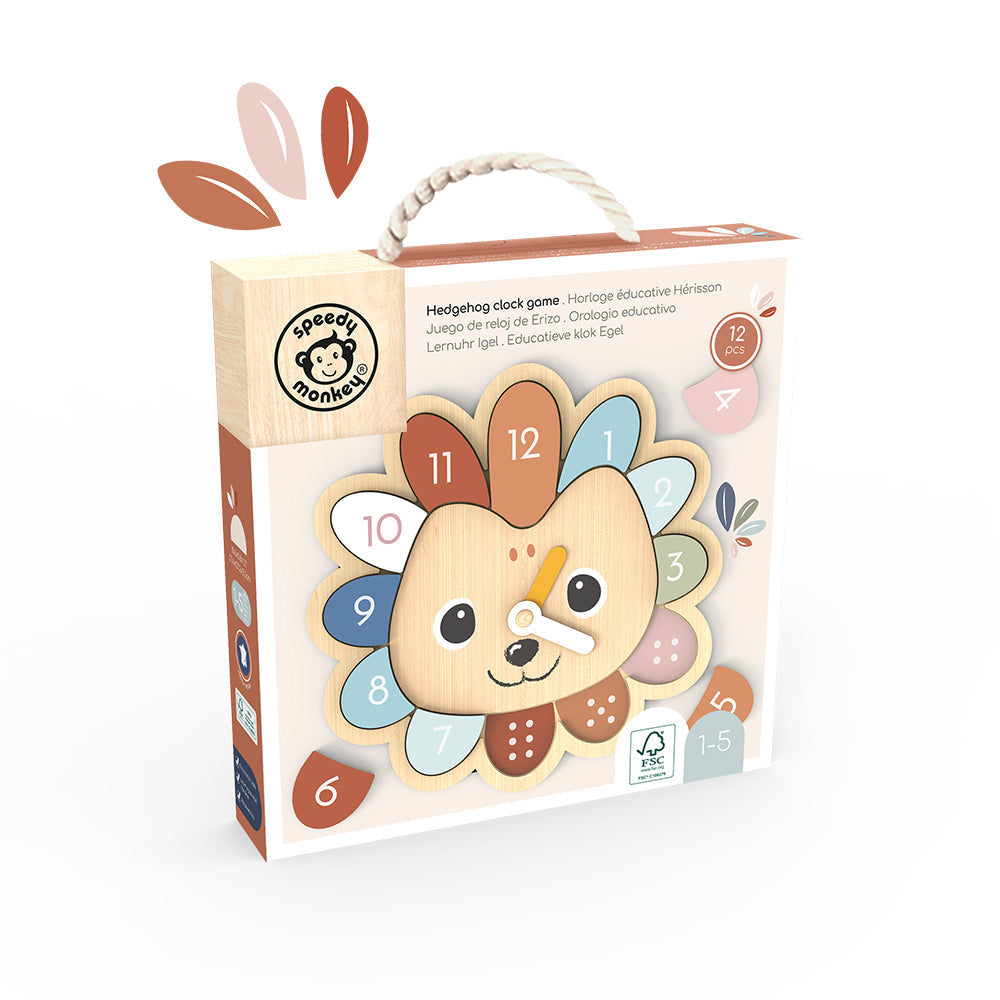 Speedy Monkey Hedgehog Clock Game - Educational Toys