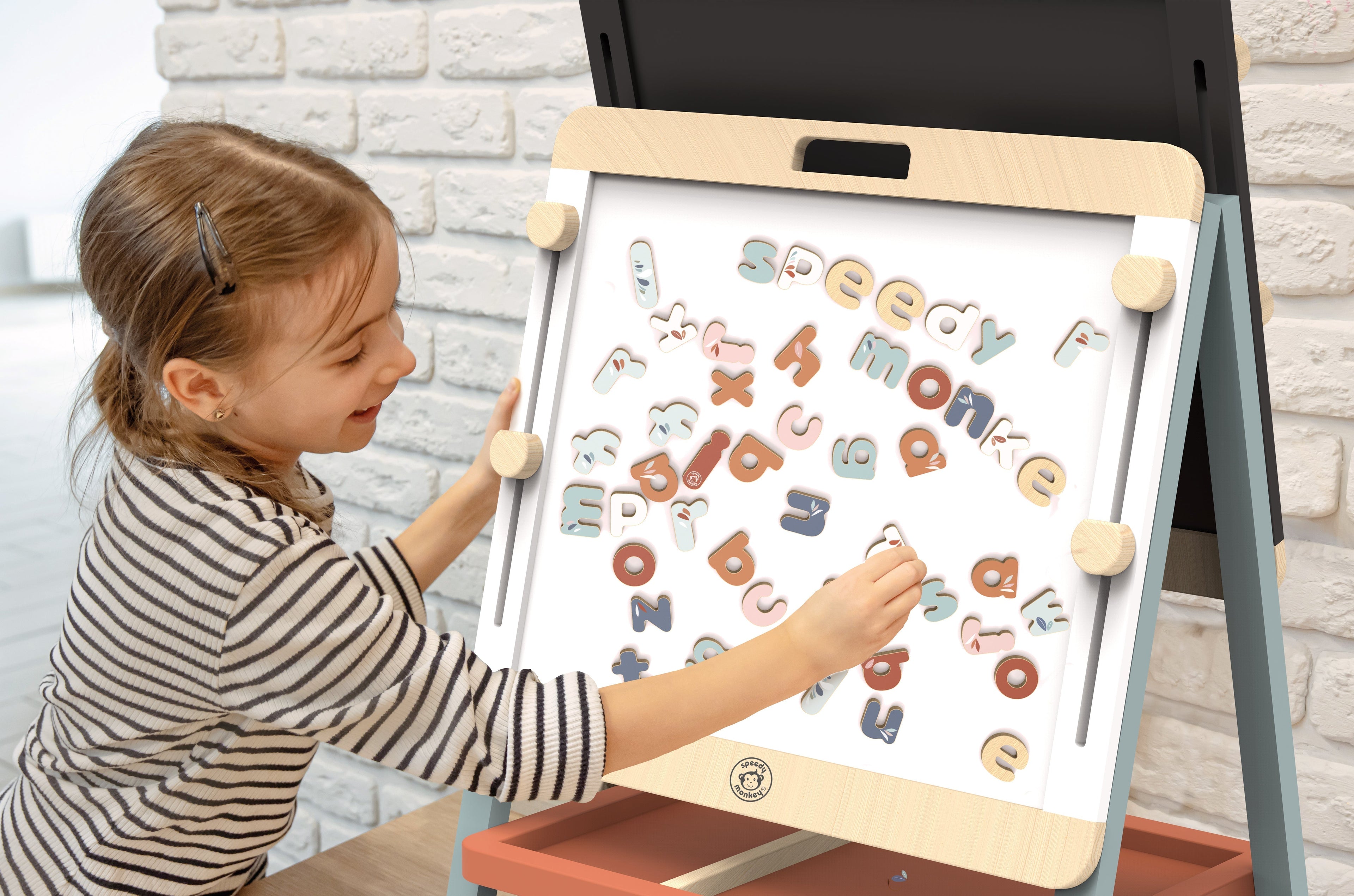 Speedy Monkey Magnetic Letters - 60 Pieces - Educational Toys