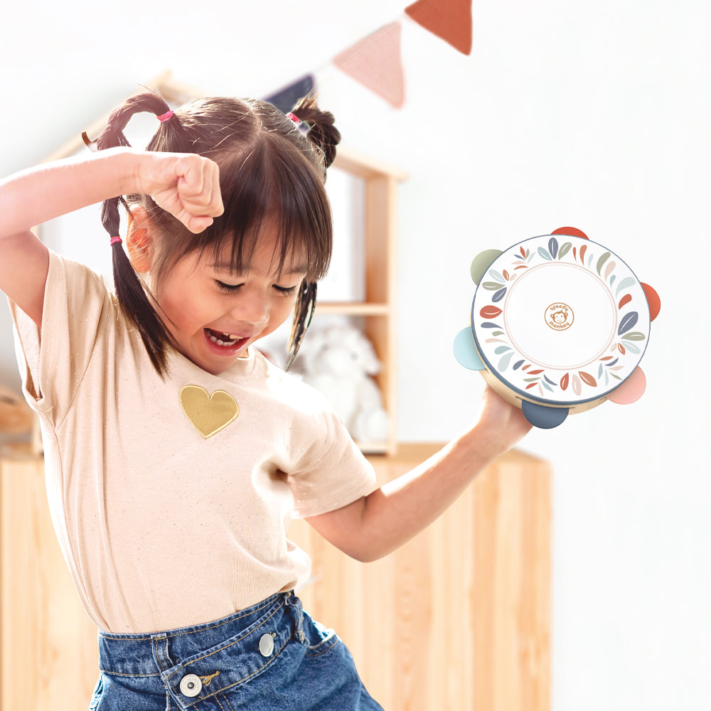 Speedy Monkey Wooden Tambourine - Musical Toy