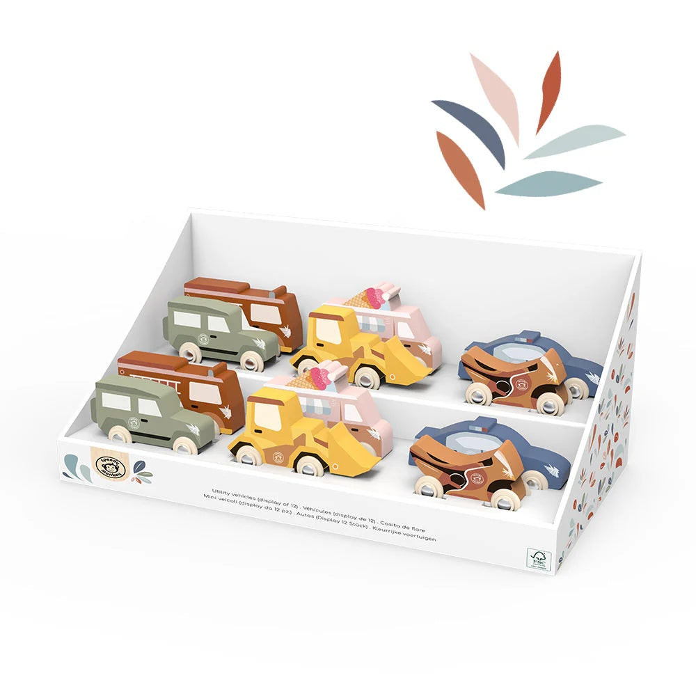 Speedy Monkey Wooden Utilities Vehicles - Sensory Toy