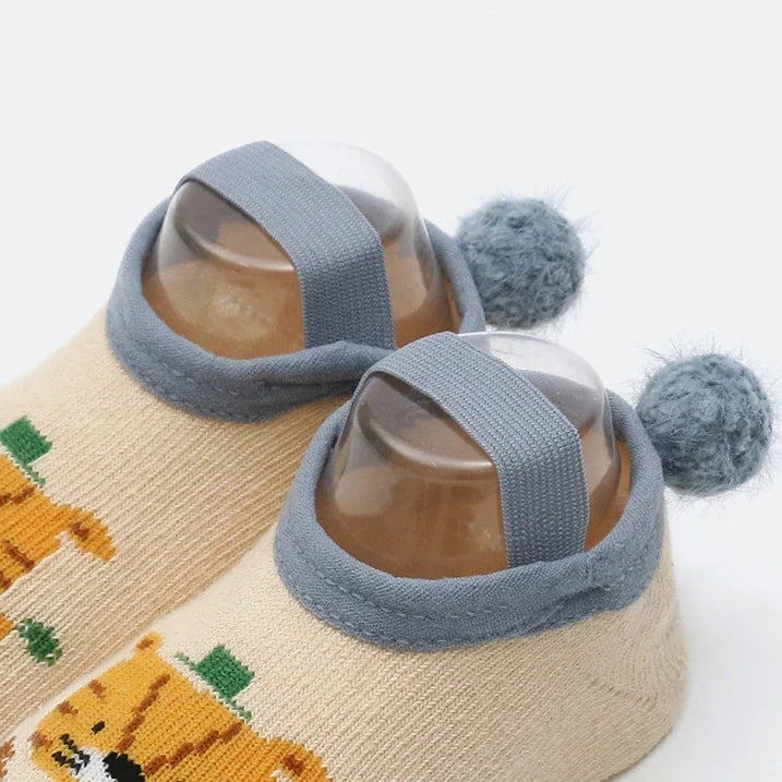 Spring Anti Slip Baby Socks Toddler Kids Floor Socks with Rubber Soles Autumn Newborn Baby Boy Girl Cartoon Cute Ball