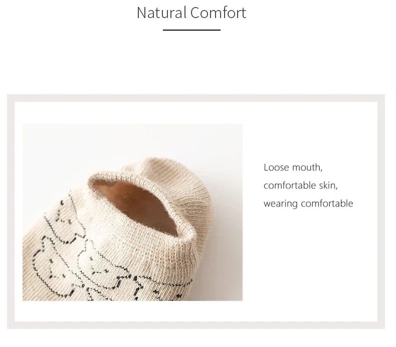 Spring Anti Slip Baby Socks Toddler Kids Floor Socks with Rubber Soles Autumn Newborn Baby Boy Girl Cartoon Cute Ball