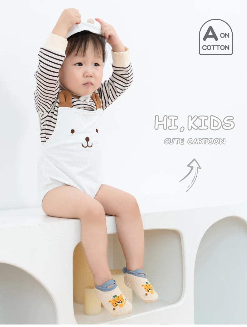 Spring Anti Slip Baby Socks Toddler Kids Floor Socks with Rubber Soles Autumn Newborn Baby Boy Girl Cartoon Cute Ball