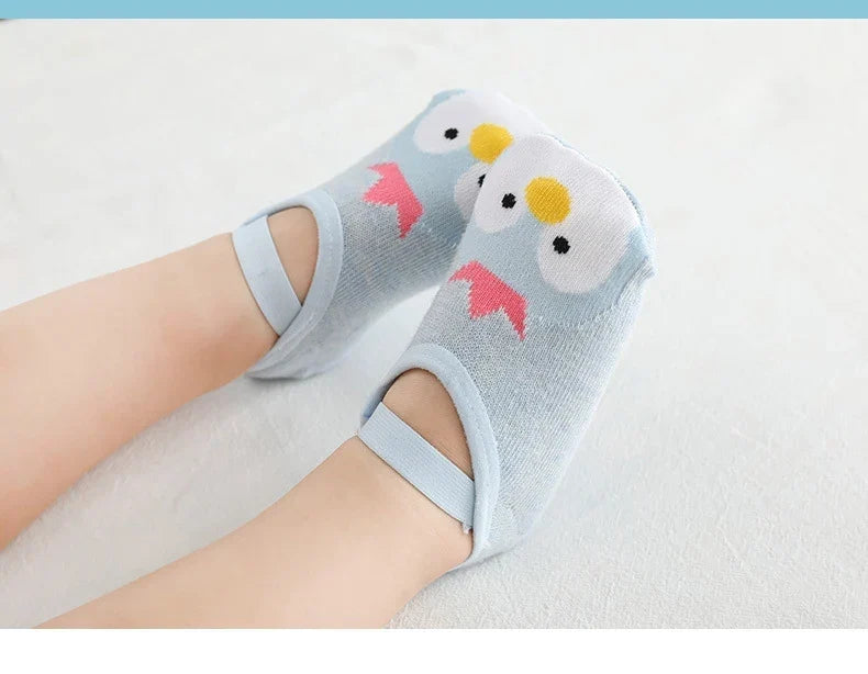 Spring Anti Slip Baby Socks Toddler Kids Floor Socks with Rubber Soles Autumn Newborn Baby Boy Girl Cartoon Cute Ball