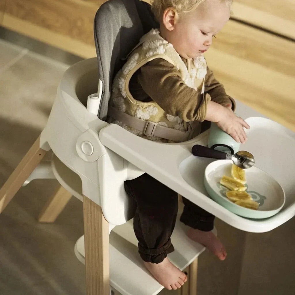 Stokke Steps Highchair - White & Natural - White & Natural - Highchairs