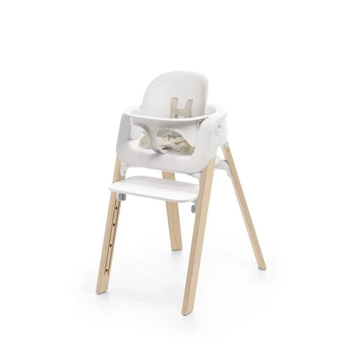 Stokke Steps Highchair - White & Natural - White & Natural - Highchairs