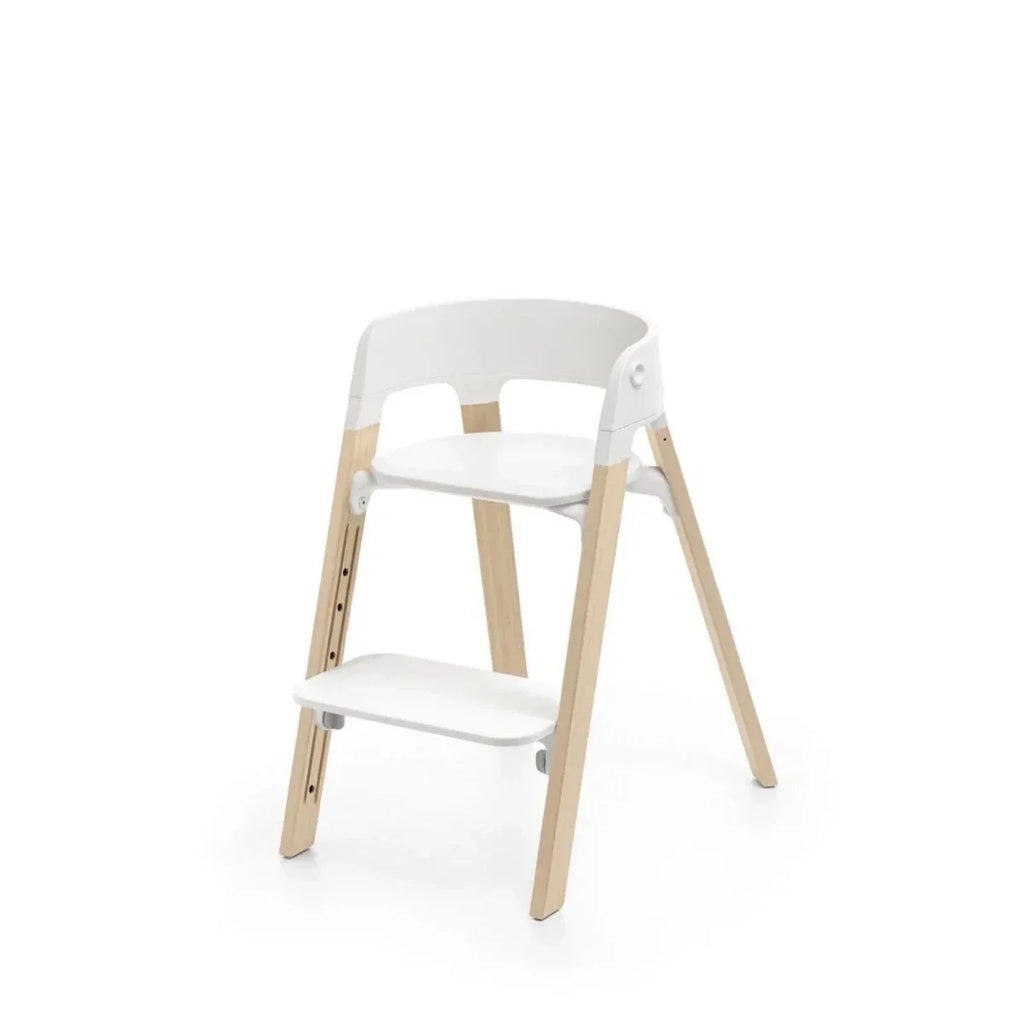 Stokke Steps Highchair - White & Natural - White & Natural - Highchairs