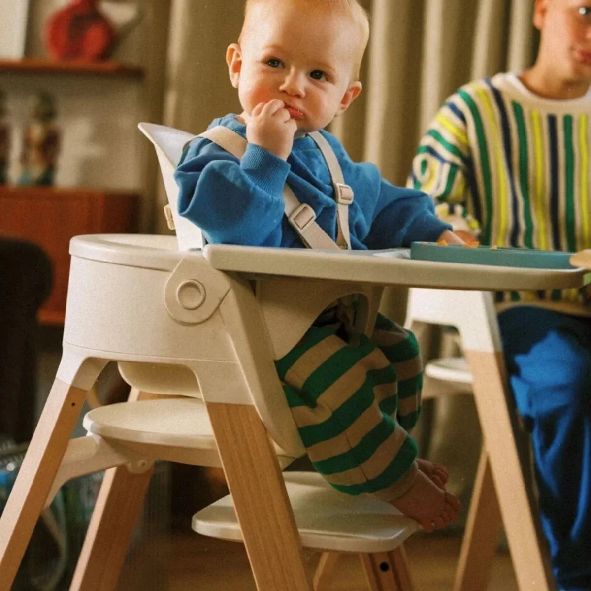 Stokke Steps Highchair - White & Natural - White & Natural - Highchairs