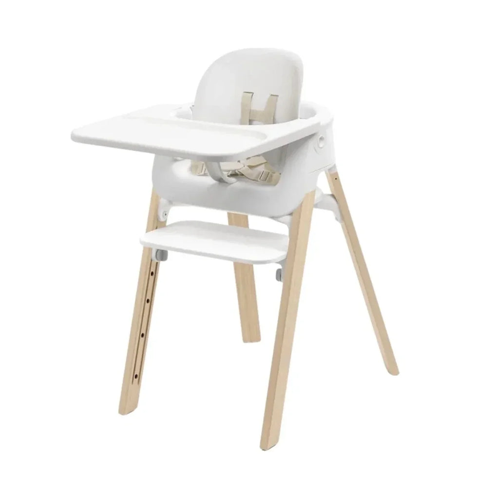 Stokke Steps Highchair - White & Natural - White & Natural - Highchairs