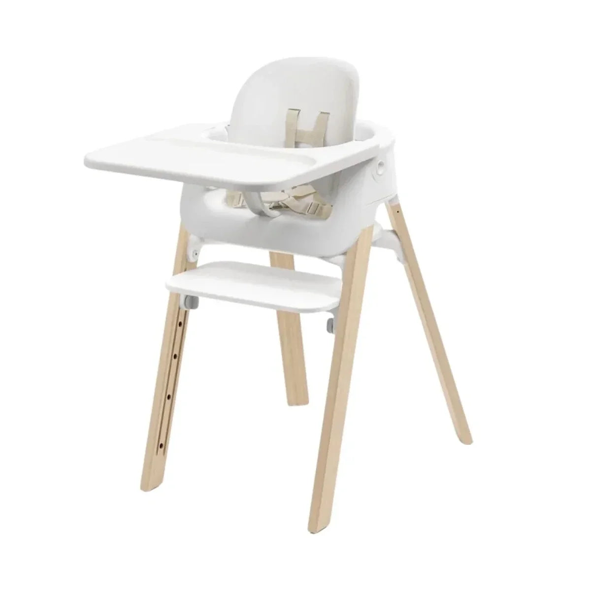 Stokke Steps Highchair - White & Natural - White & Natural - Highchairs