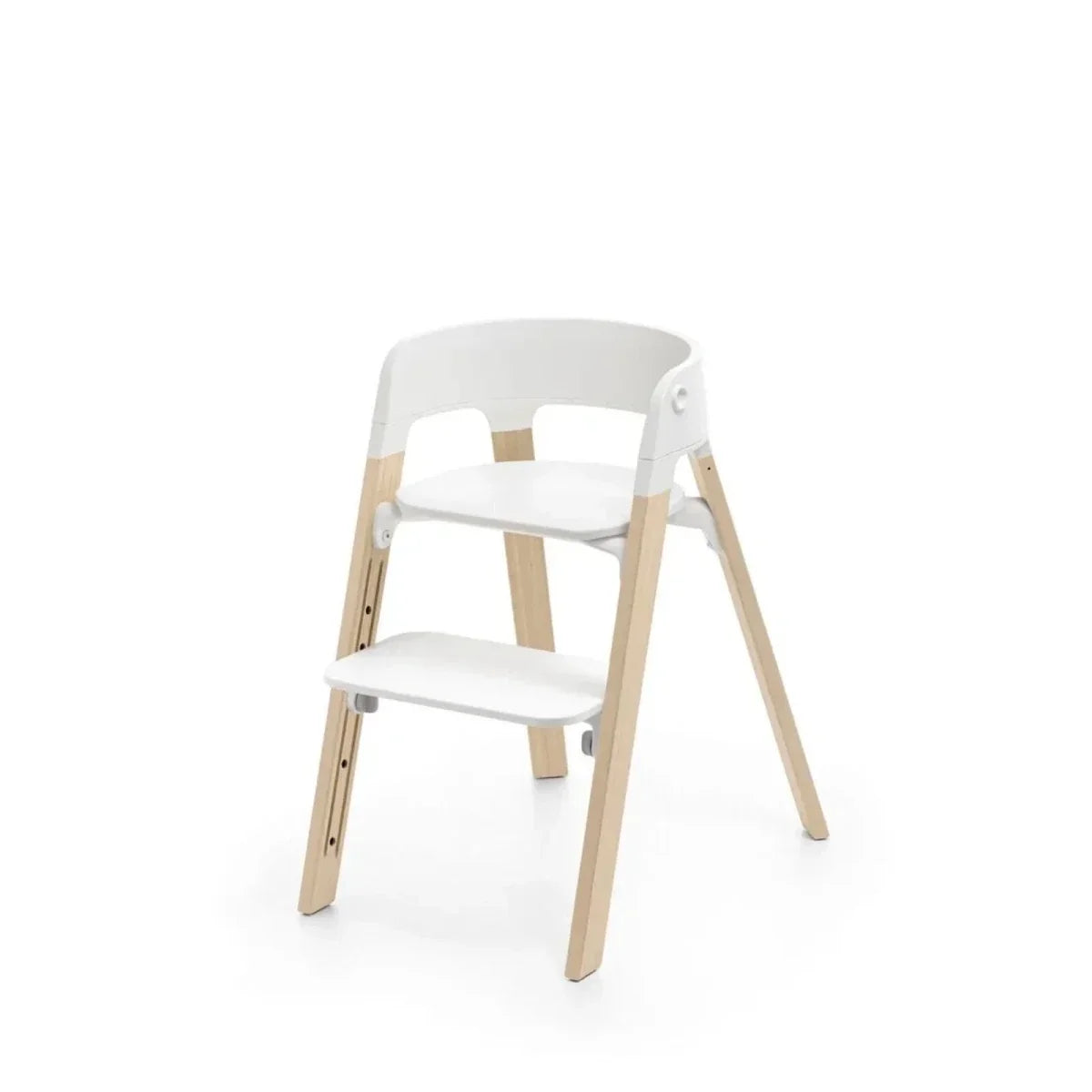 Stokke Steps Highchair - White & Natural - White & Natural - Highchairs