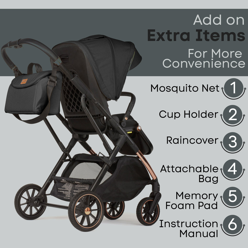 Lejoux+ Baby Pram Stroller Pushchair 0 Months +